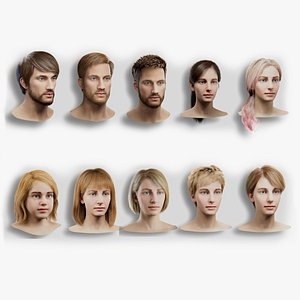 10 Hair Card Hairstyles model