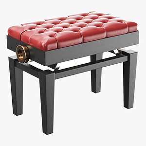 Detailed Piano Stool
