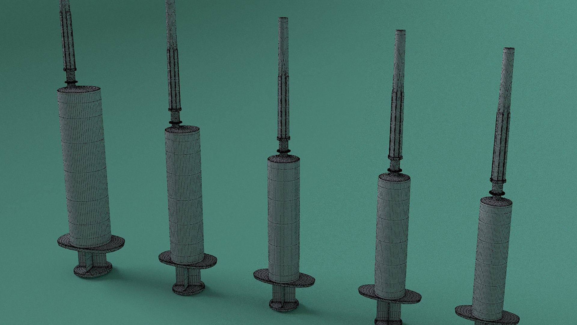 Injections Syringes 3D Model - TurboSquid 1820786
