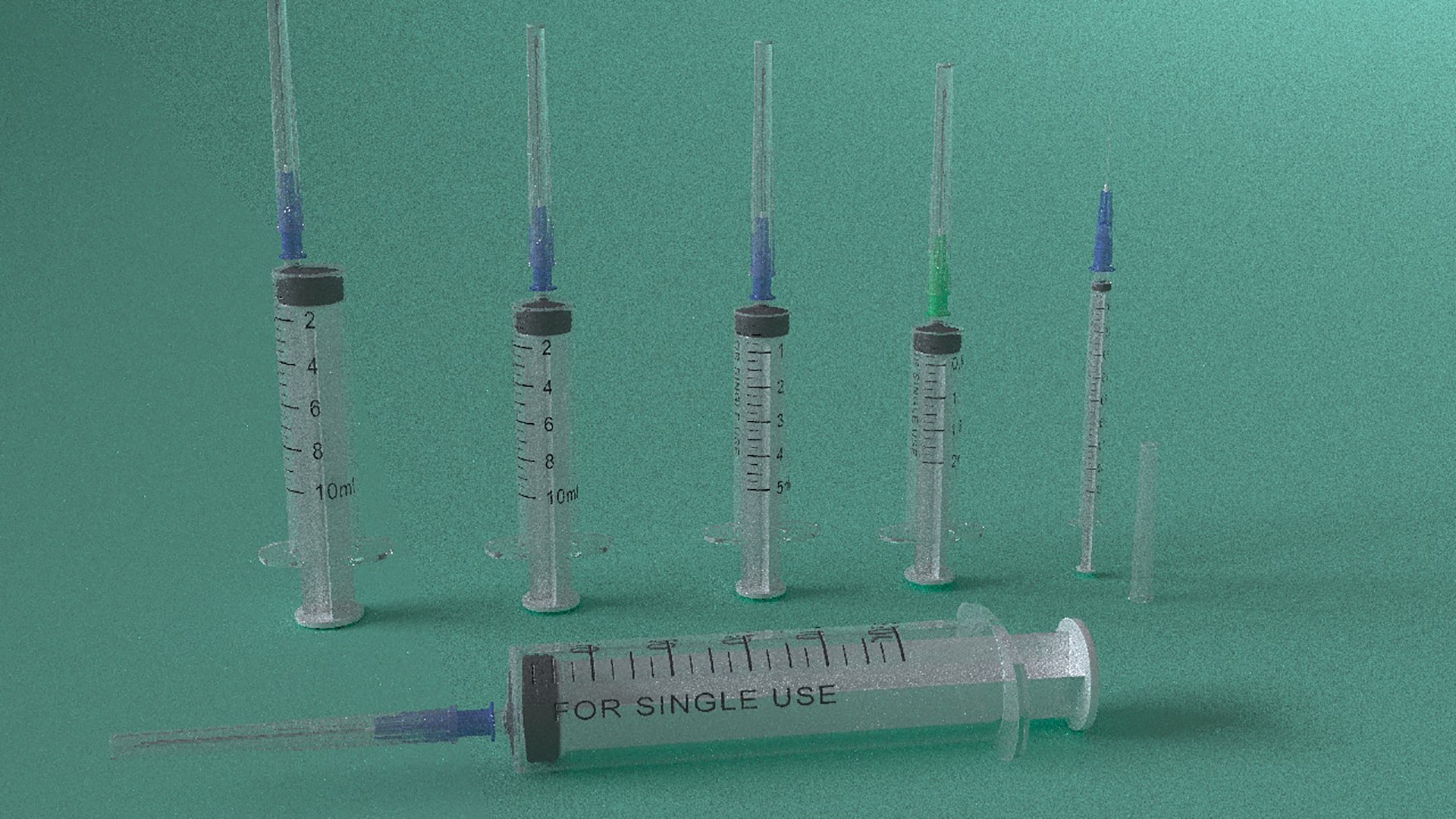 Injections Syringes 3D Model - TurboSquid 1820786