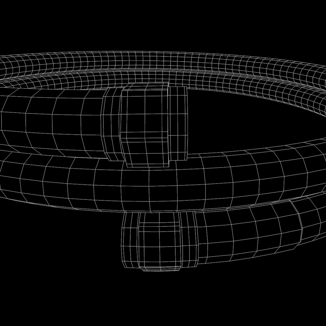 3d Black Flexible Cable