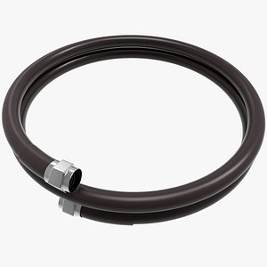 3d black flexible cable