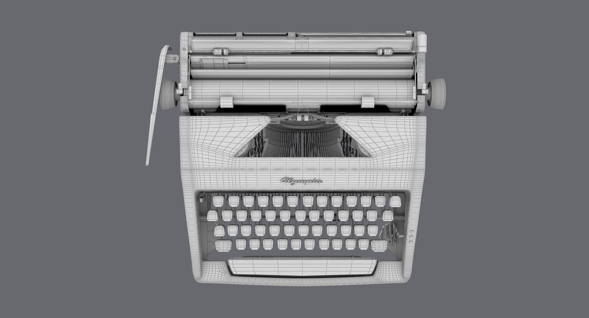 3d Model Olympia Typewriter