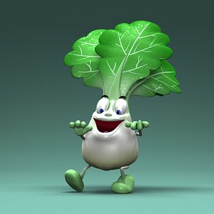 cartoon vegetables 3d max