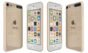apple ipod touch gold 3D model