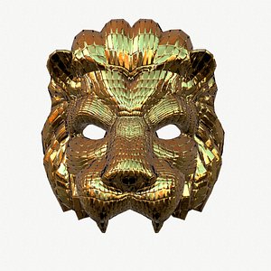 3D model Squid game Lion mask VIP