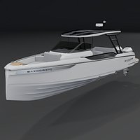SAXDOR 270 GTO Luxury Motor Yacht 3D PBR