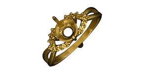 3d gold ring model