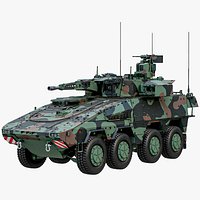 Boxer CRV Block 2 - Combat Reconnaissance Vehicle AFV Camouflage PBR