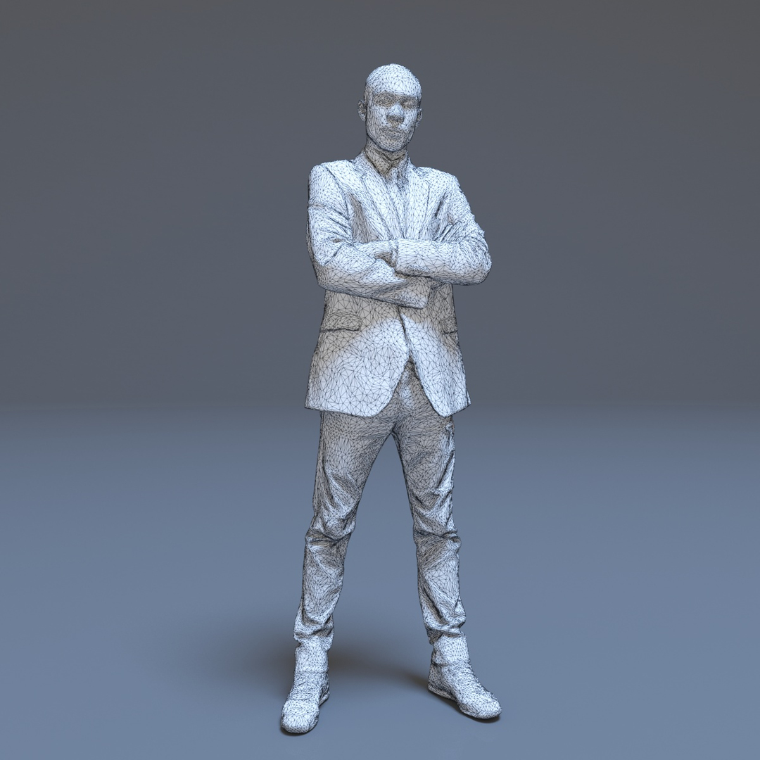 3d Illustration Of Businessman Standing With Number One. 3d Human
