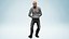 Realistic Elderly Man 3D Character Rigged Model Old Male Professor