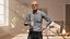 Realistic Elderly Man 3D Character Rigged Model Old Male Professor