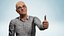 Realistic Elderly Man 3D Character Rigged Model Old Male Professor