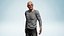 Realistic Elderly Man 3D Character Rigged Model Old Male Professor