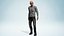 Realistic Elderly Man 3D Character Rigged Model Old Male Professor