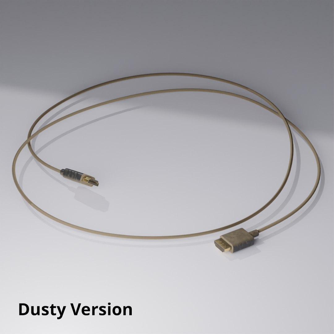 3D HDMI Cable - TurboSquid 2016924