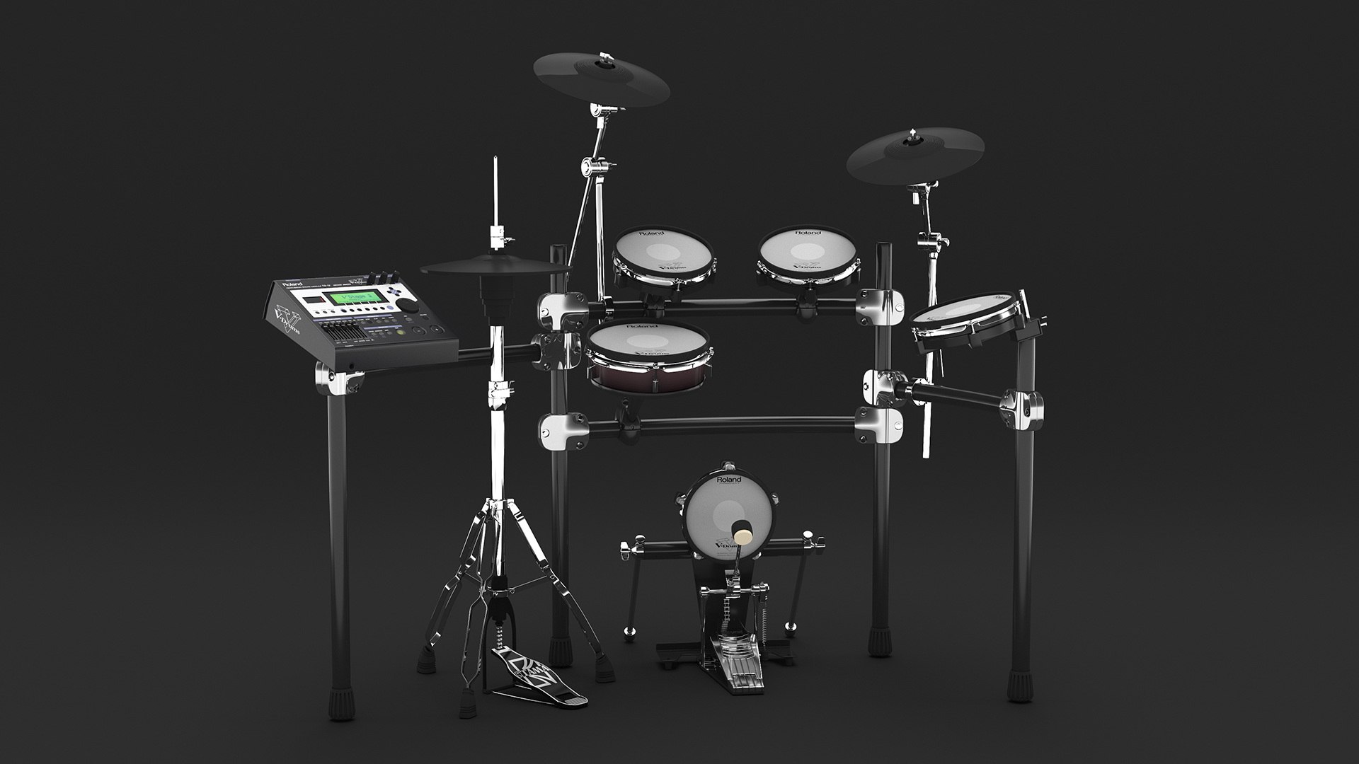 Electronic Drum Kit Roland with Module 3D model https://p.turbosquid.com/ts-thumb/5U/x73dCn/Uy/electronicdrumkitrolandwithmodulemb3dmodel010/jpg/1710694618/1920x1080/fit_q87/87ea26dcf4ead94beefec9c5f3b6b00bcfcdba26/electronicdrumkitrolandwithmodulemb3dmodel010.jpg