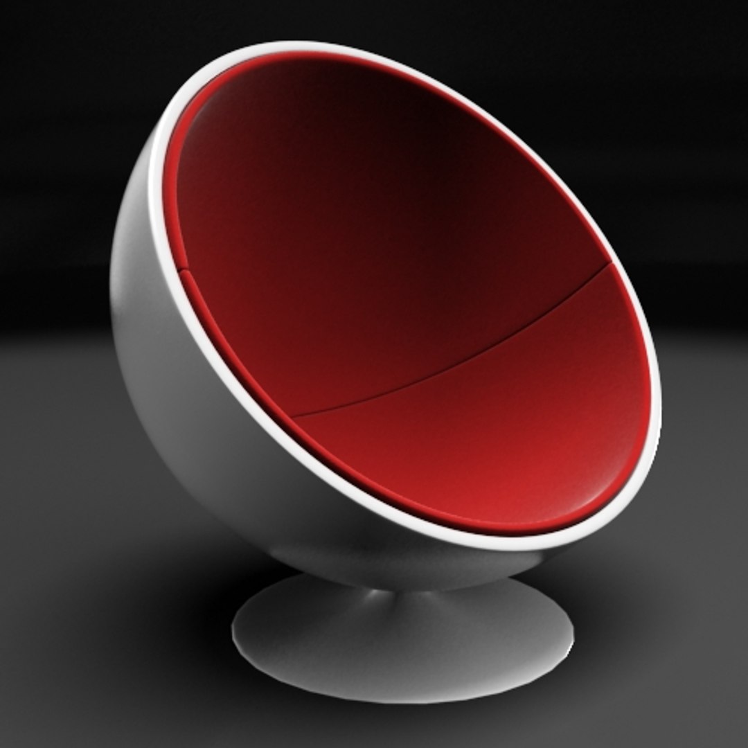3d sphere chair model