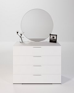 3D White Drawer