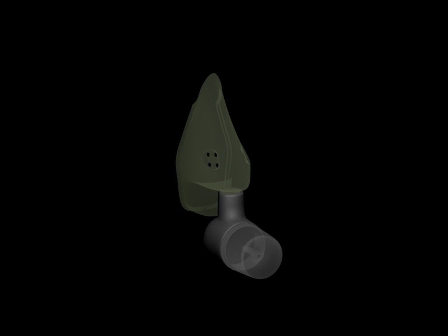 Inhaler Mask 3d Model