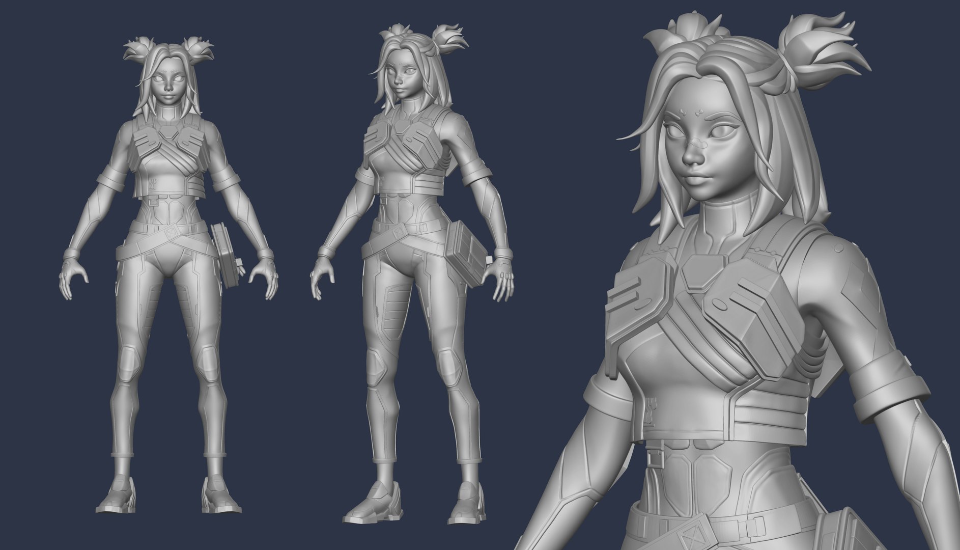 Neon From Valorant In Pose 3D Model - TurboSquid 2012922
