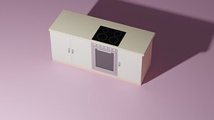 3D model Kitchen counter