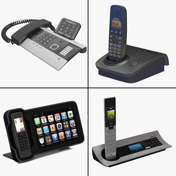 Collection Cordless Phone 3D Models for Download | TurboSquid