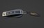 Llave Porsche con llavero