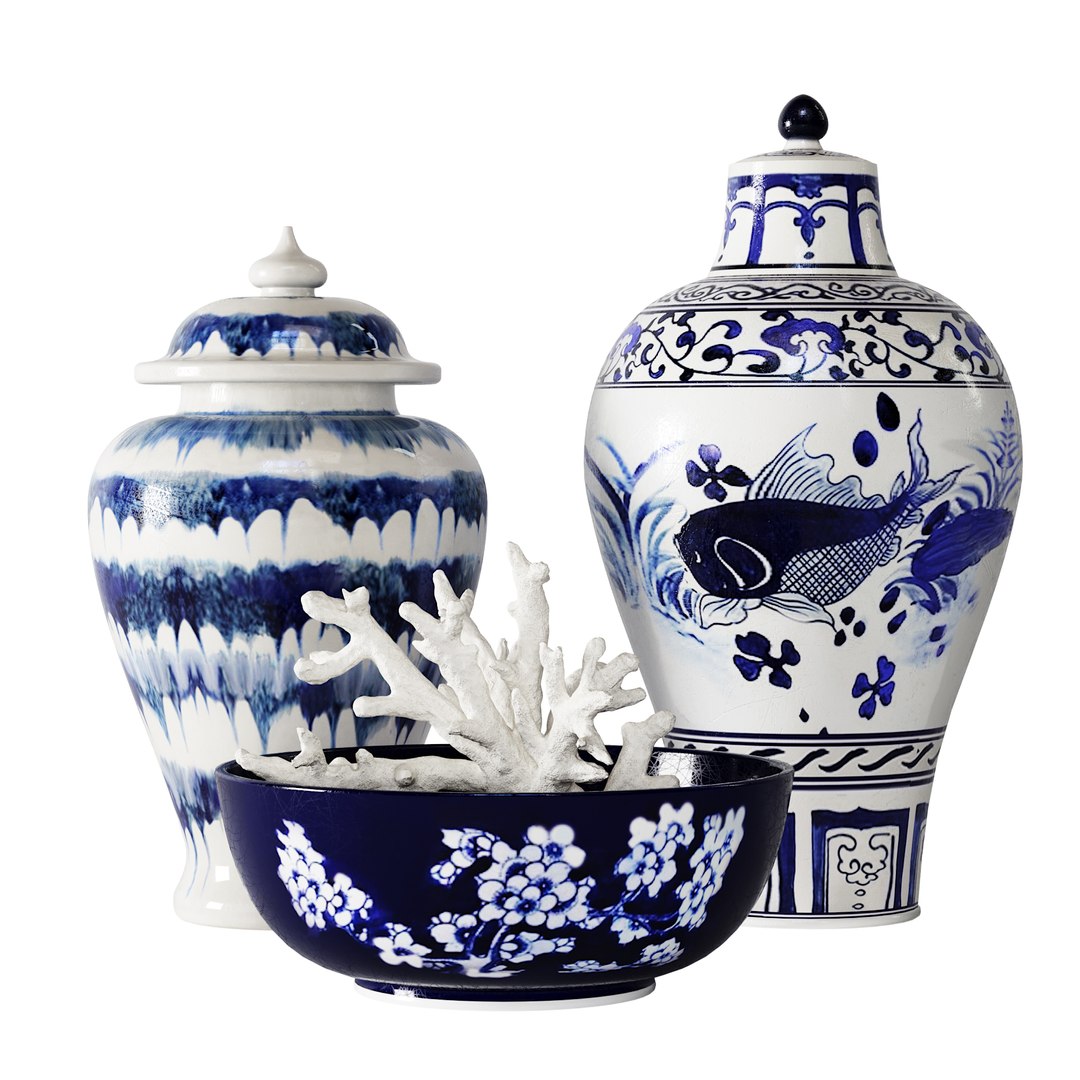 Vases Set 01 3D Model - TurboSquid 2186425