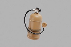 3D Oxygen Tank Cartoon