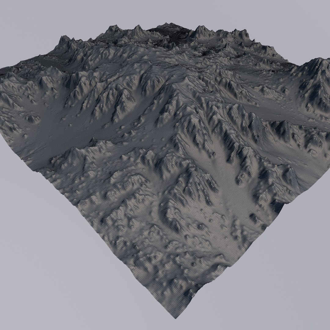 3D snowy mountain - TurboSquid 1400286