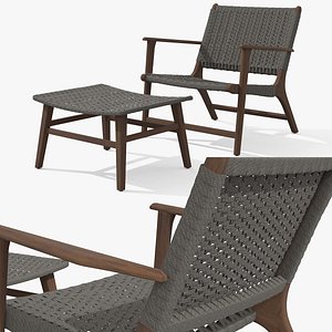 3D Reni Freckle Gray Lounge Chair