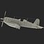3d wwii fighter aircraft f4u corsair model