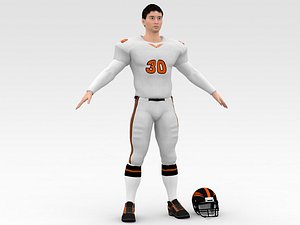 3D model American Football Player V10