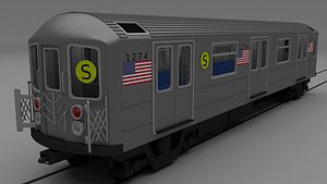 3d new york subway train model