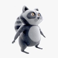Raccoon Cartoon Character
