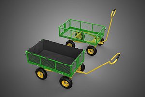 WAGON CART TROLLEY TRAILER DETACHABLE MESH CLOTH POCKET TRAY TUB model