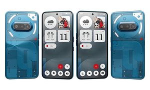 Nothing Phone 3a Blue 3D