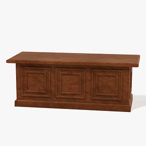 wooden table 3d model