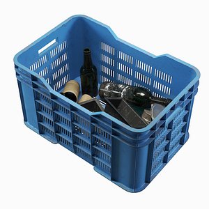 3D plastic crate