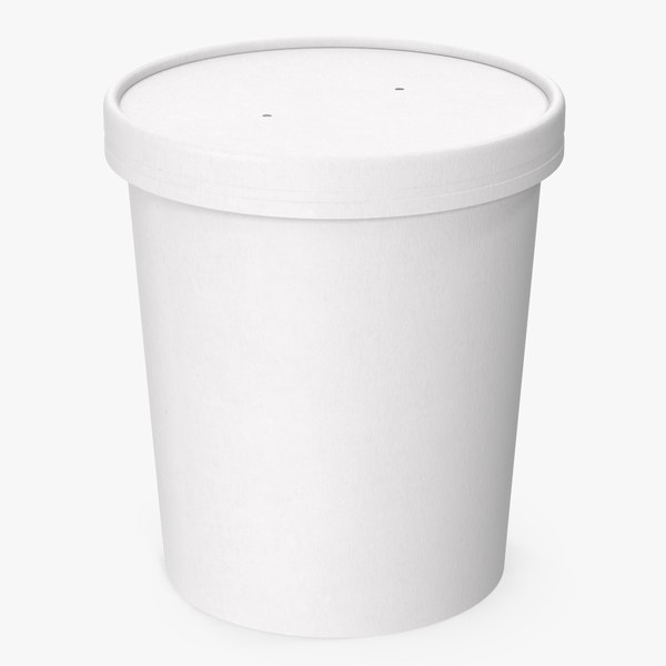 3D cup food paper model