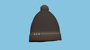 3D model Cards Beanie Winter Cap - Character Fashion Design