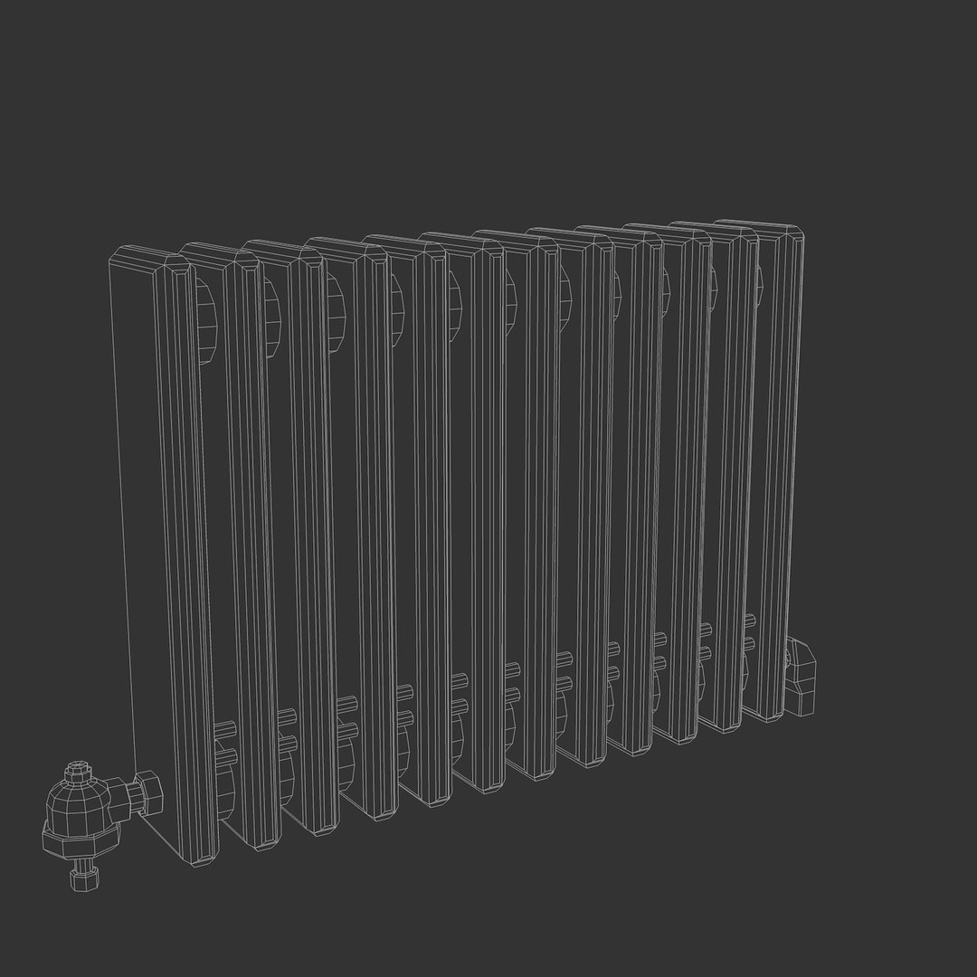 old radiator 3d c4d