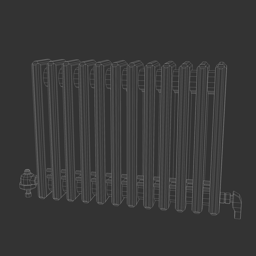 old radiator 3d c4d