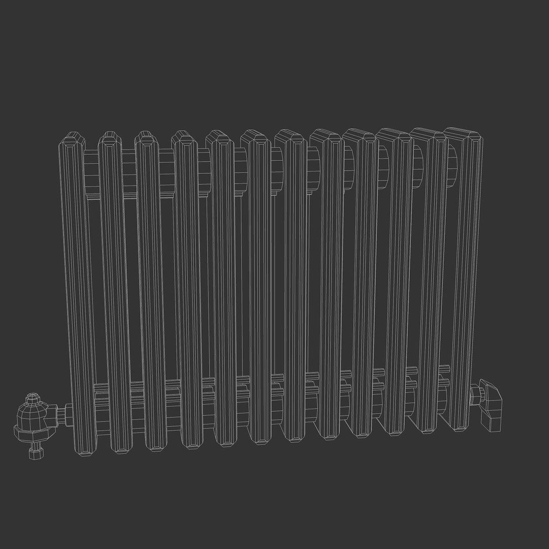 old radiator 3d c4d