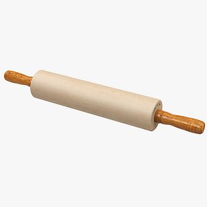 Wooden Rolling Pin 3D Model