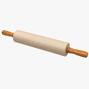 Wooden Rolling Pin 3D Model