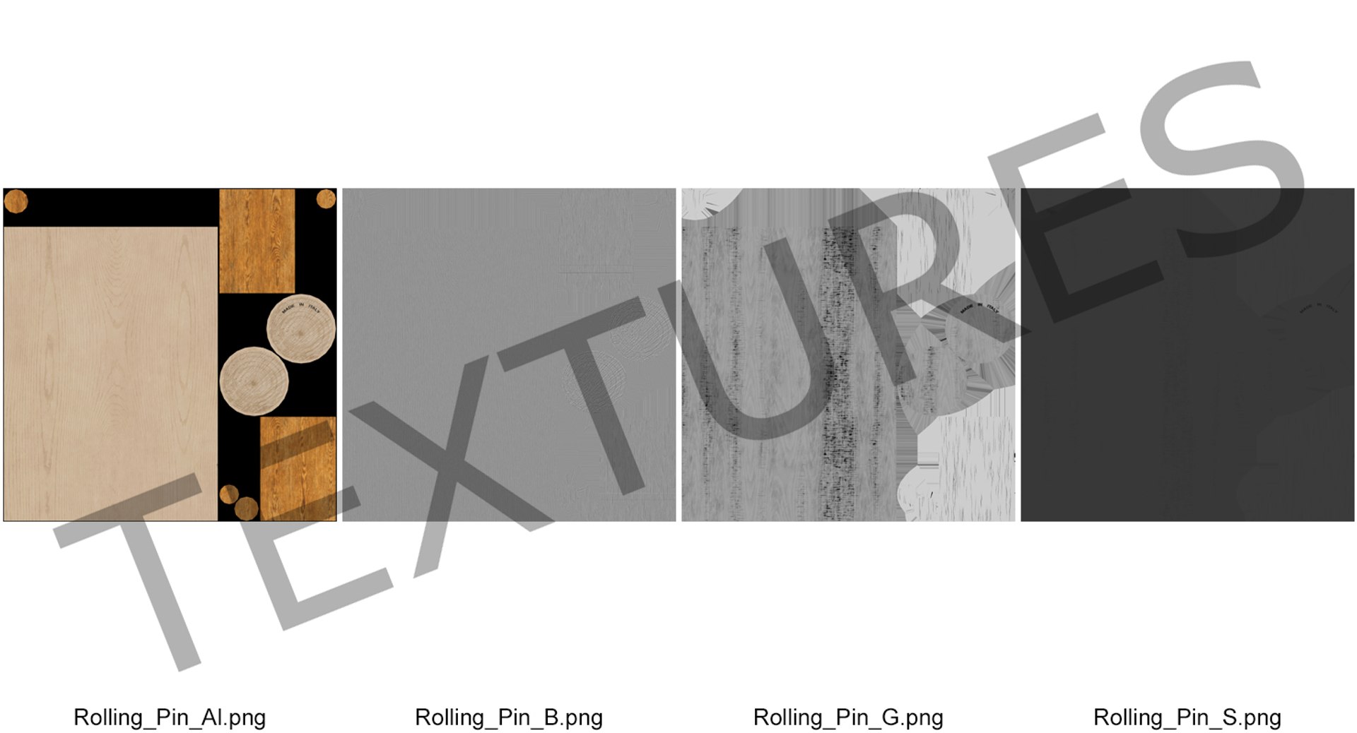 3D wooden rolling pin wood model - TurboSquid 1368305