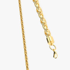 3D Palma Jewelry Chain Gold model