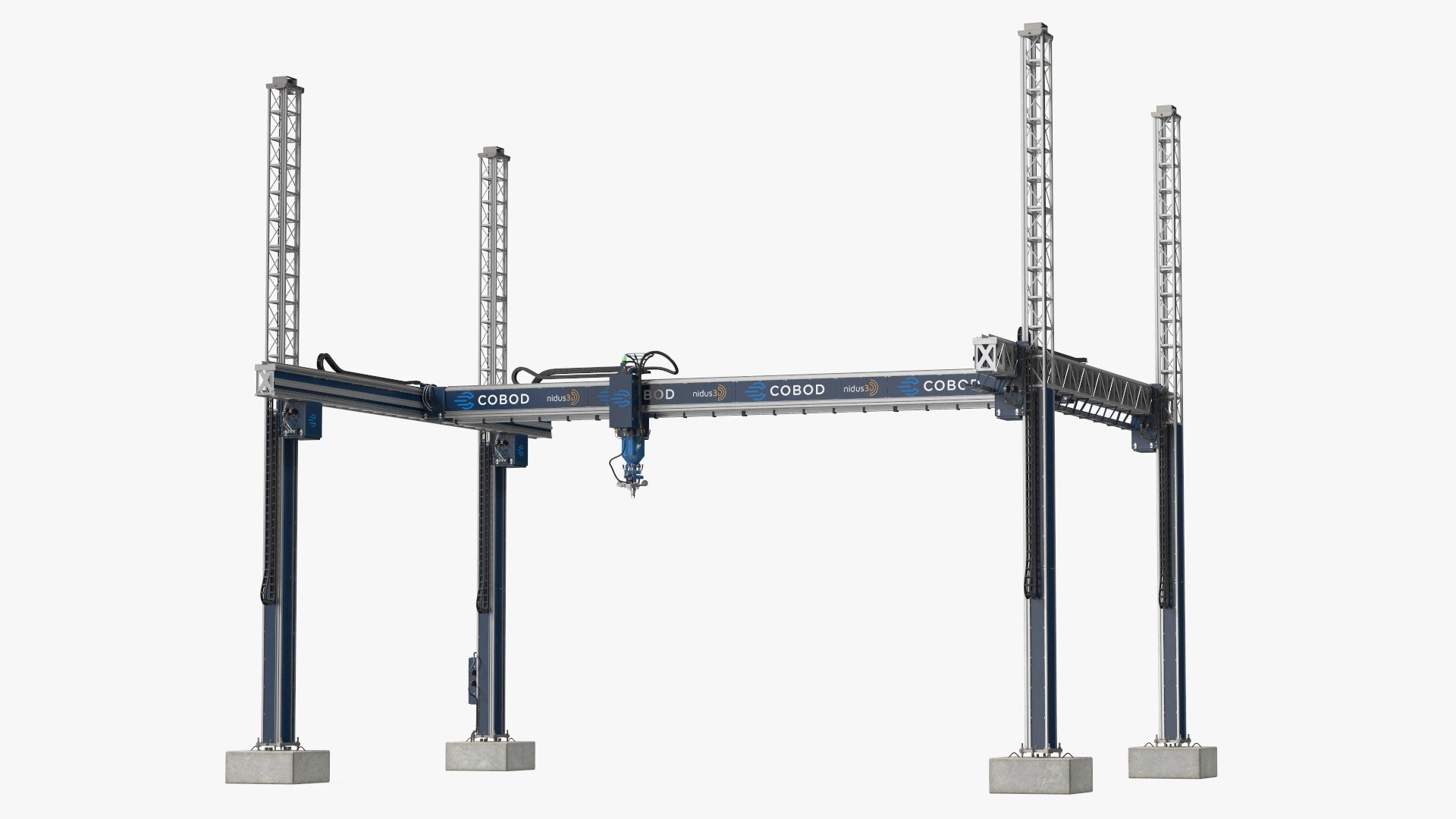 Cobod 3D Printer Module for House Building 3D model preview